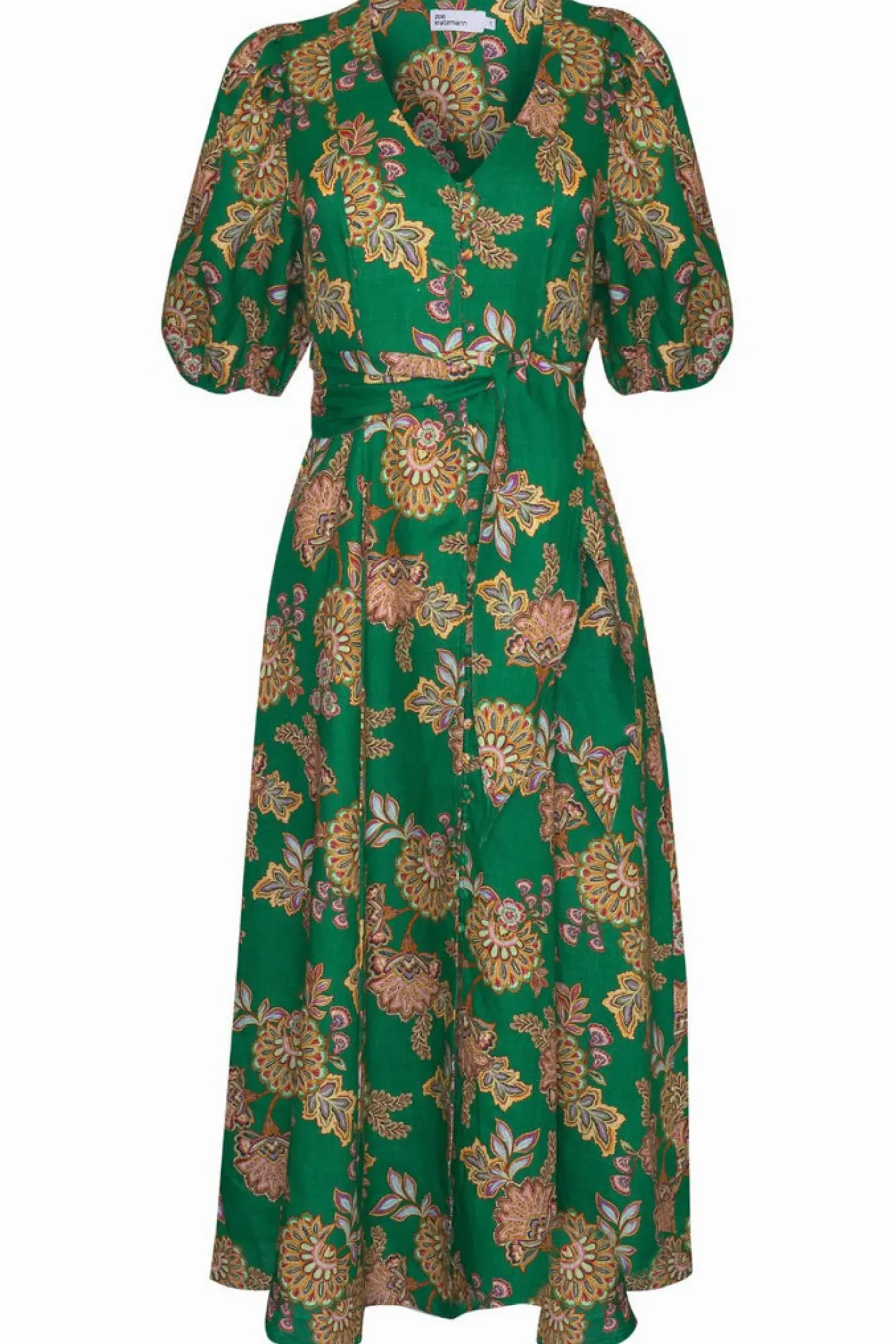 Zoe Kratzmann Dresses|Ebb Dress - K'gari Palm Green