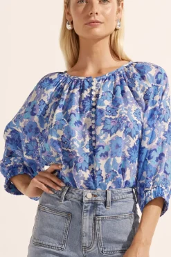 Zoe Kratzmann Tops|Imbue Top - Pacific Floral