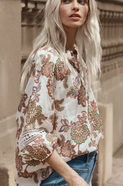 Zoe Kratzmann Tops|Invoke Top - K'gari Cream