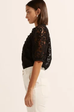 Zoe Kratzmann Tops|Parade Lace Top - Black