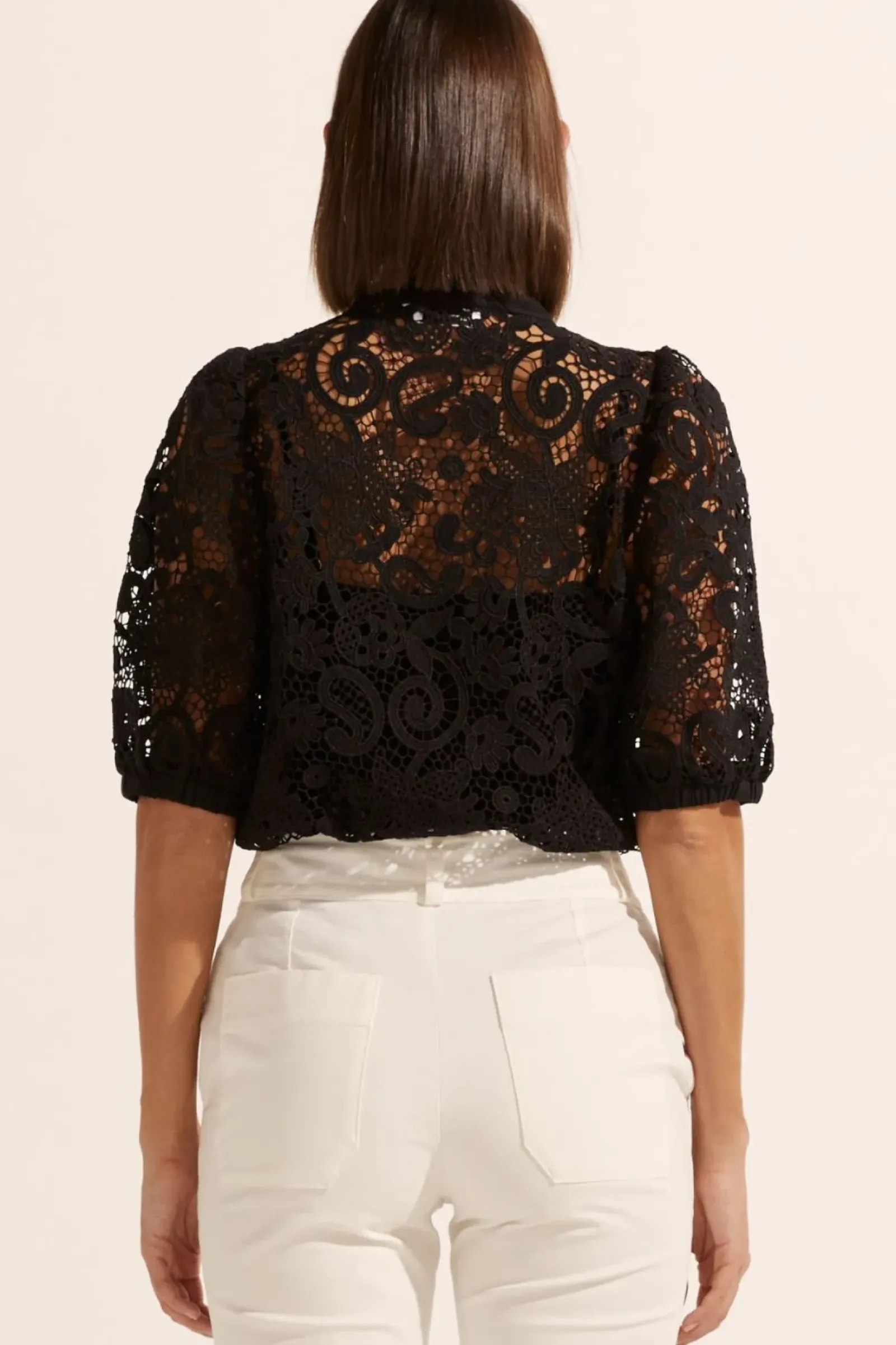 Zoe Kratzmann Tops|Parade Lace Top - Black