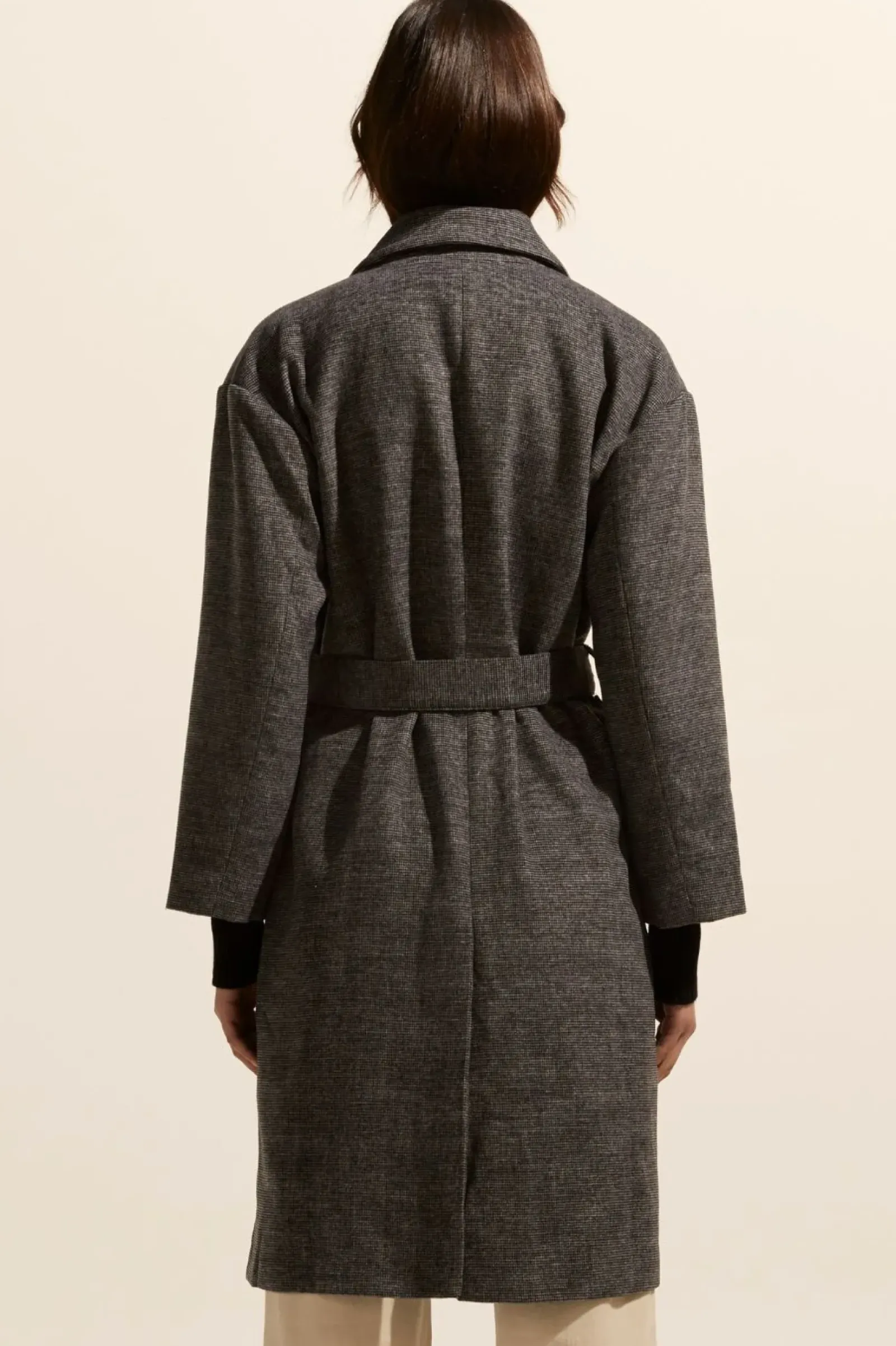 Zoe Kratzmann Jackets & Coats|Pillar Coat - Black Mini Check