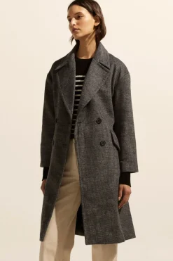 Zoe Kratzmann Jackets & Coats|Pillar Coat - Black Mini Check