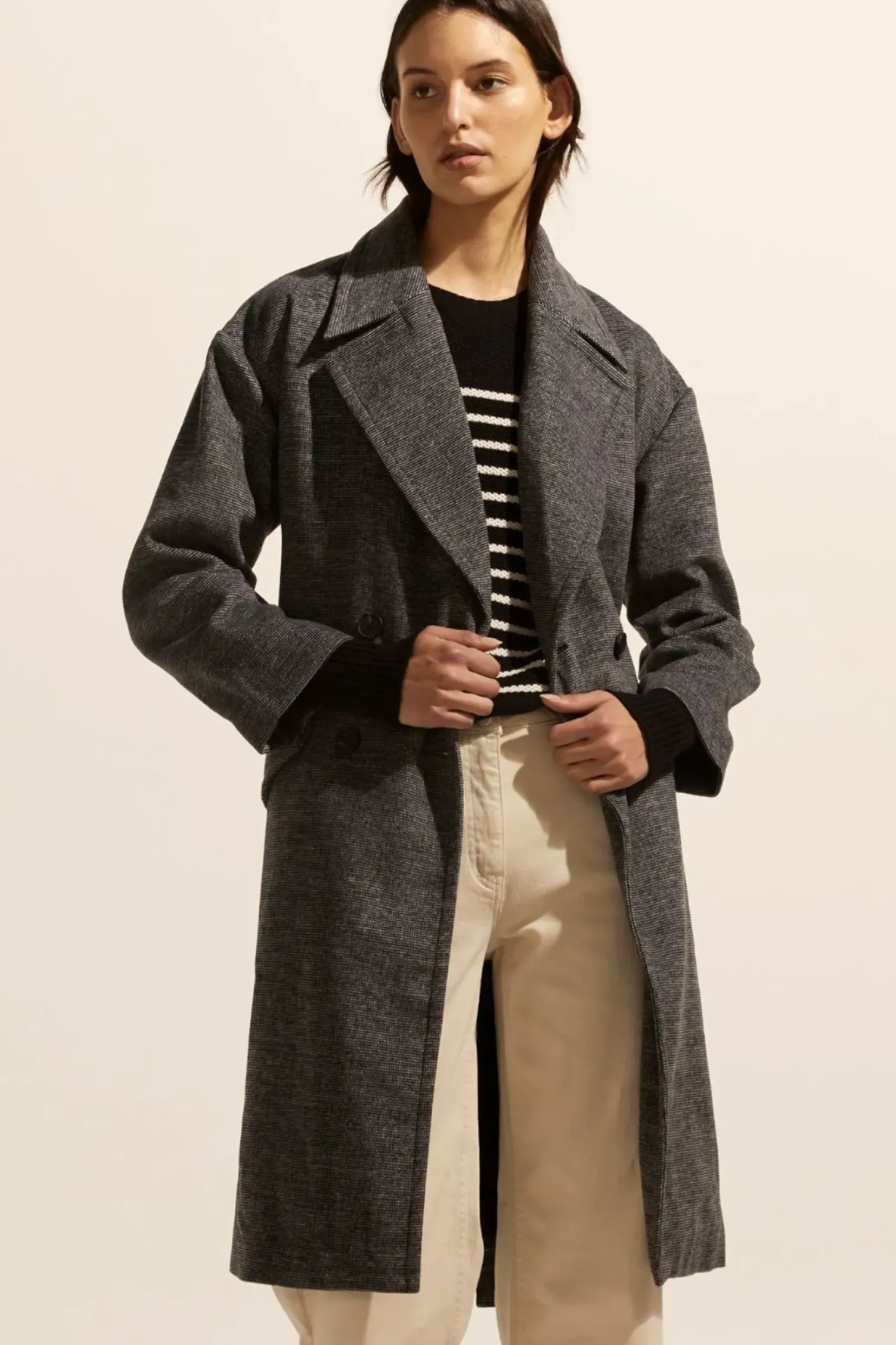Zoe Kratzmann Jackets & Coats|Pillar Coat - Black Mini Check