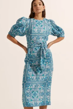 Zoe Kratzmann Dresses|Venture Dress - Sapphire Tile