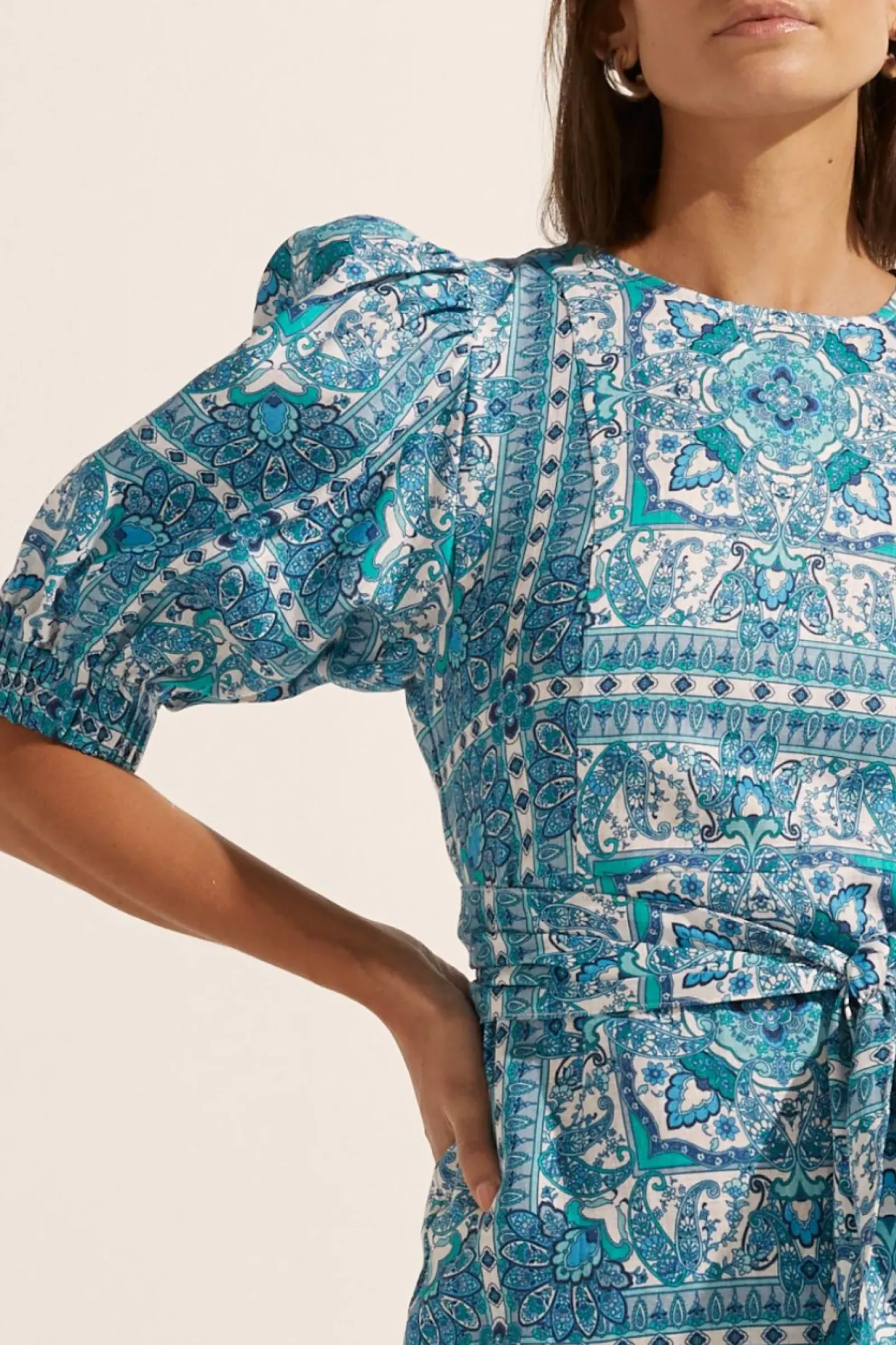 Zoe Kratzmann Dresses|Venture Dress - Sapphire Tile